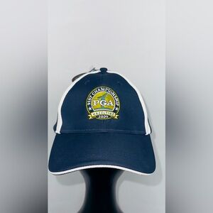 PGA 91st Championship 2009 Hazeltine OSFA Navy Adjustable Golf Hat Ahead Cap NWT